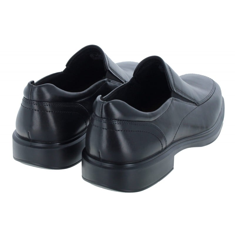 Ecco black slip on hot sale shoes